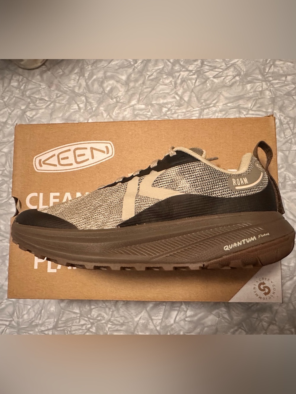 Keen Roam Women's Athletic Shoe in Beige and Black